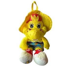 Barney BJ Dinosaur Plush Yellow‎ Hat Shorts Sneakers Stuffed Animal
